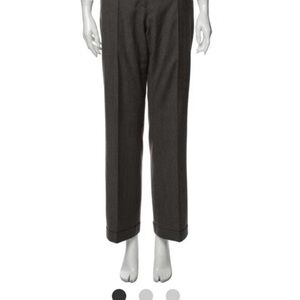 Marlowe Wool Wide Leg dress Pants grey high waist sz 38 US small / medium